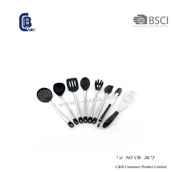 Ensemble d'ustensiles en silicone 8PCS, ustensiles de cuisine, ustensiles de cuisine